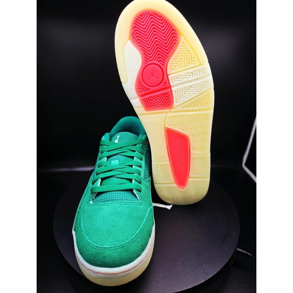 Jordan Flight Court Low Top Lace-Up Suede Sneaker Malachite/Sail US 10.5 MEN